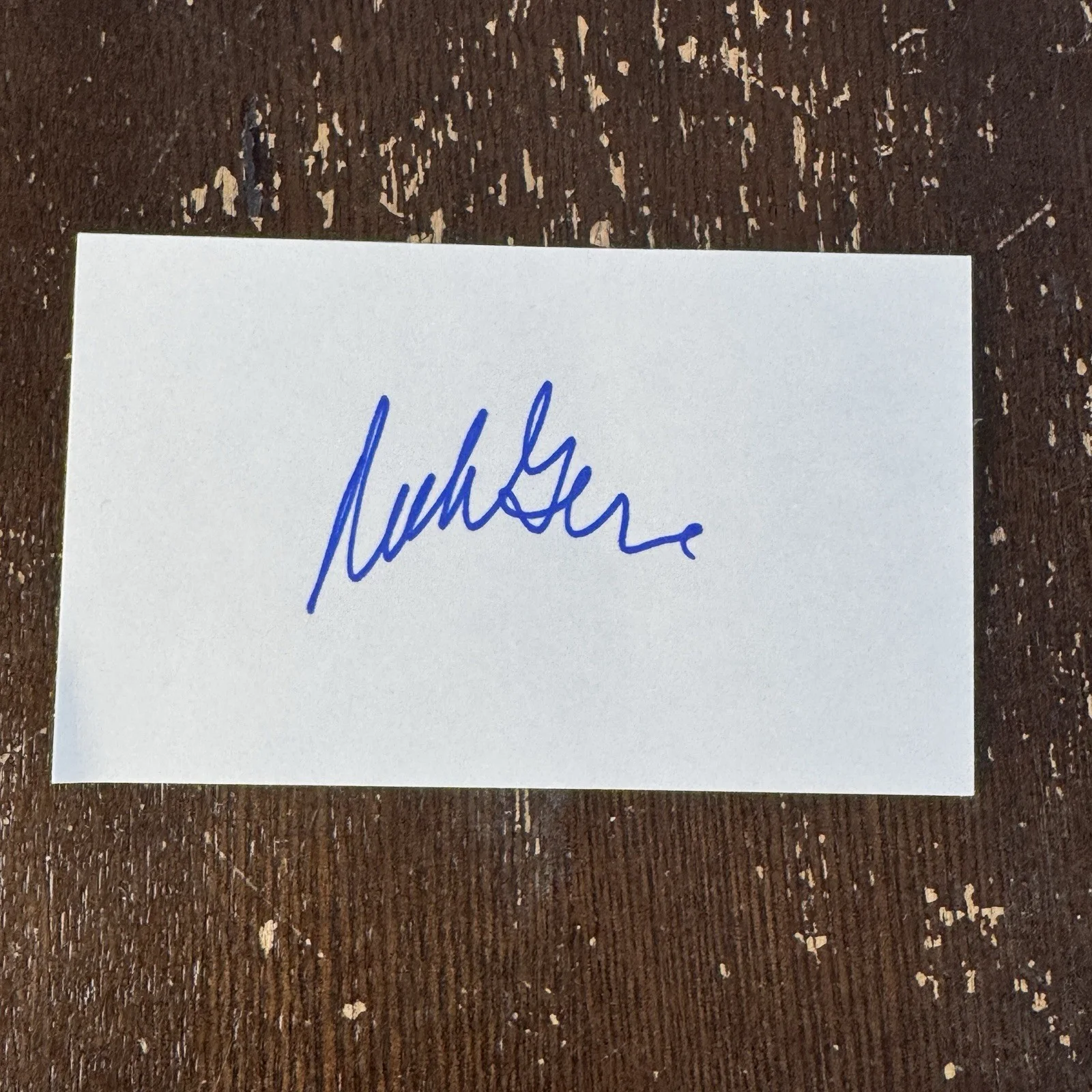 Richard Gere Signed Index Card Autograph Pretty Woman An Officer & A Gentleman, изображение 2