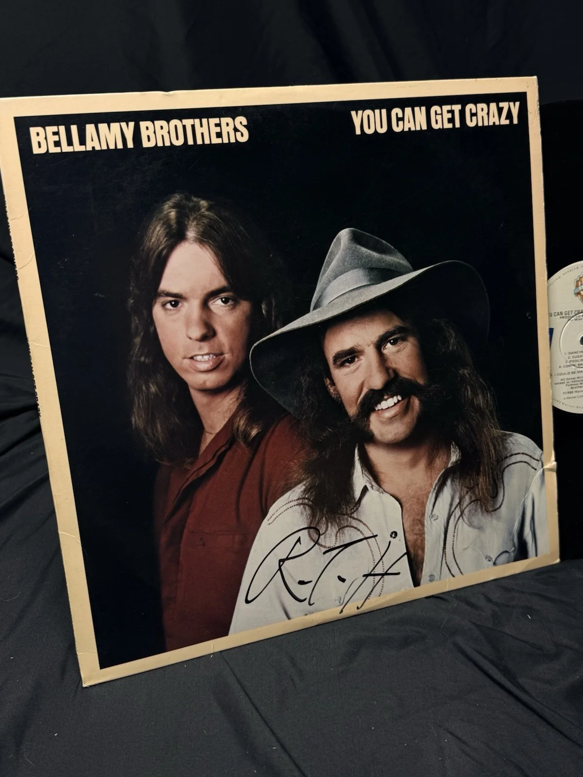 Bellamy Brothers “You Can Get Crazy” Vinyl LP w/Possible Autograph Signed Cover, image 2