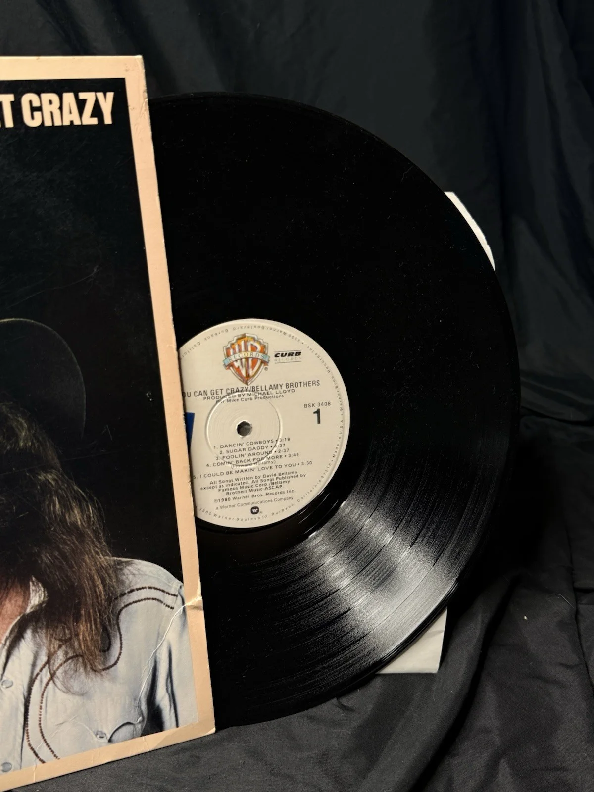 Bellamy Brothers “You Can Get Crazy” Vinyl LP w/Possible Autograph Signed Cover, image 3