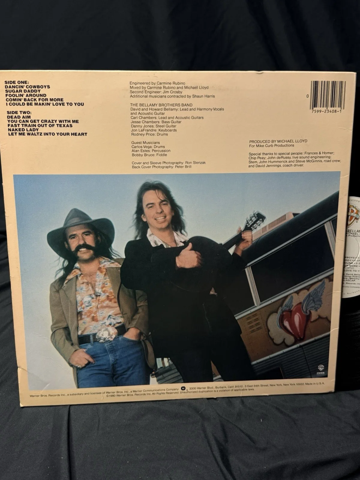 Bellamy Brothers “You Can Get Crazy” Vinyl LP w/Possible Autograph Signed Cover, image 4
