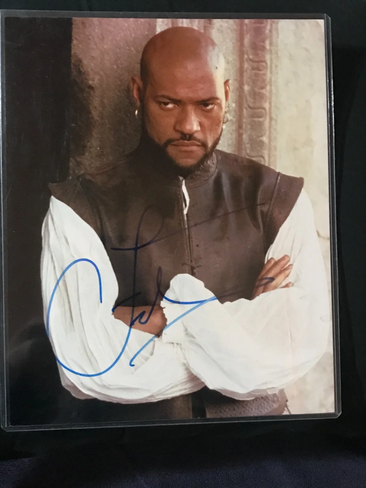 Laurence Fishburne — LAURENCE FISHBURNE (AUTO) PHOTO 8X10 with COA *Othello/Matrix** Actor