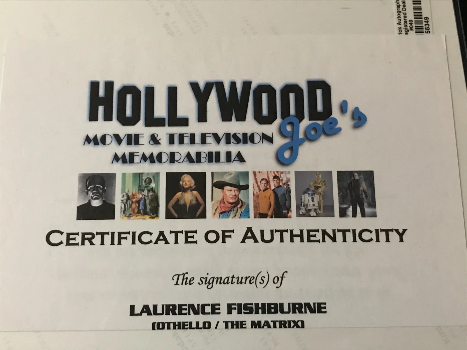 Laurence Fishburne — LAURENCE FISHBURNE (AUTO) PHOTO 8X10 with COA *Othello/Matrix** Actor, image 5