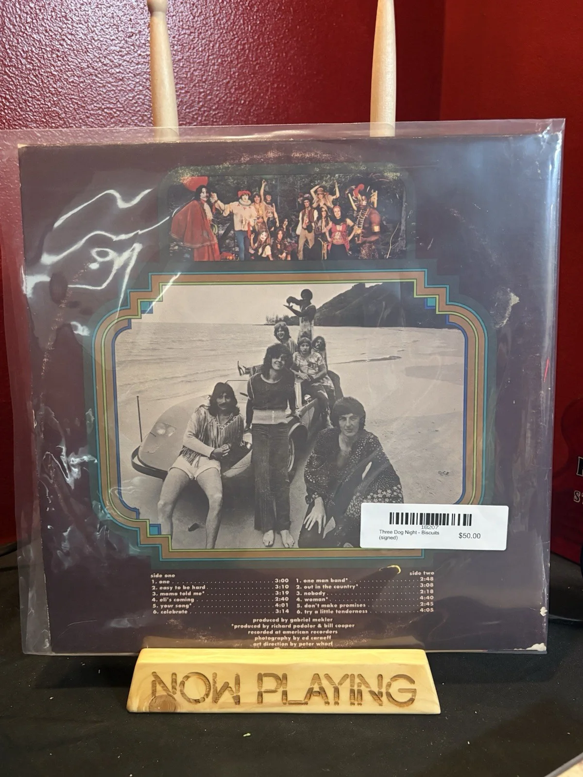 Three Dog Night Golden Biscuits Signed Original Vinyl Record, image 4
