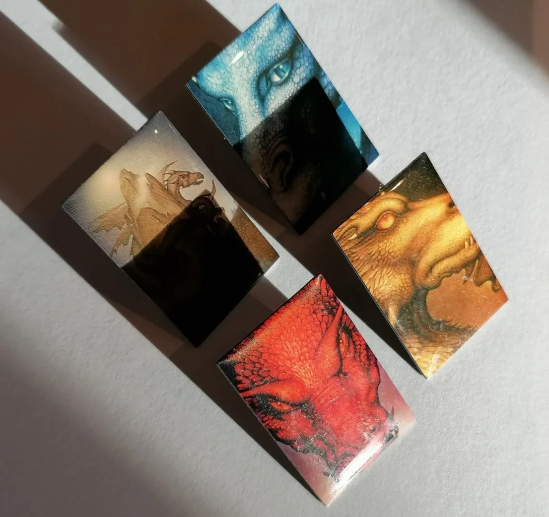 ERAGON - SET OF 3 PIN/BUTTON BADGES. MOVIE TIE-IN PROMO ITEM. brand new & sealed, изображение 3