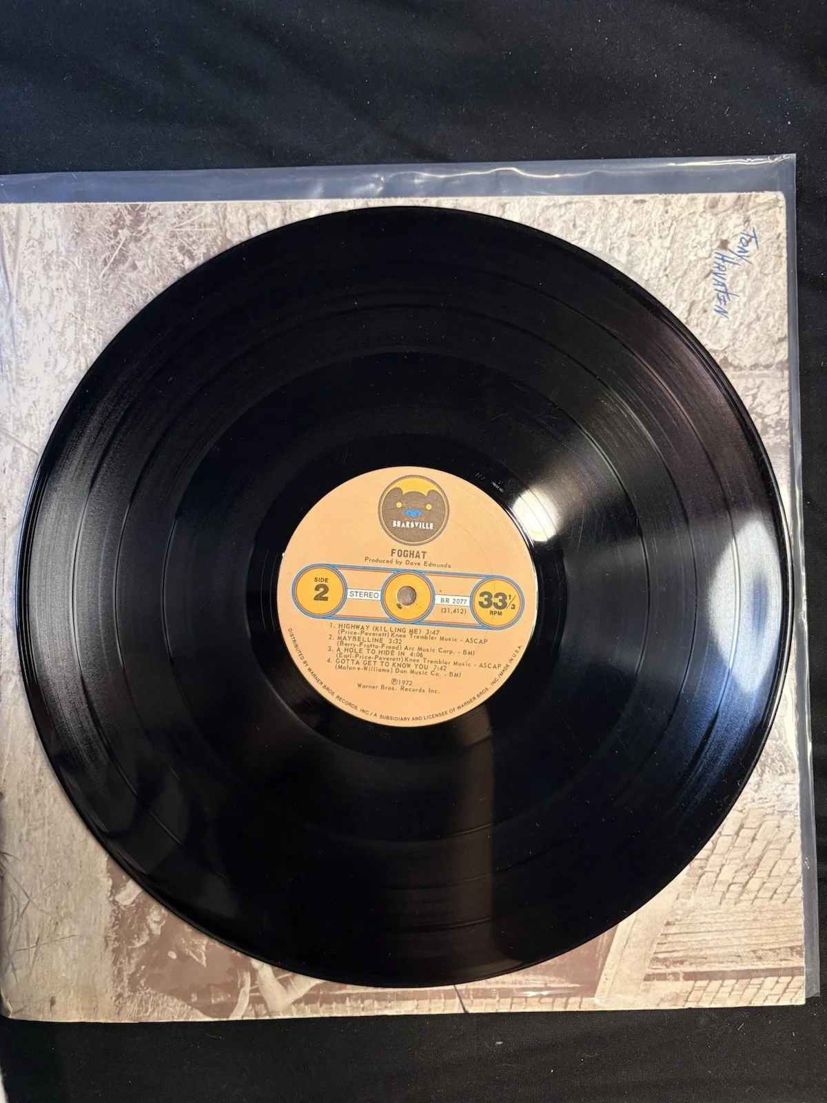 Foghat Autographed Original Vinyl Record Album, image 4