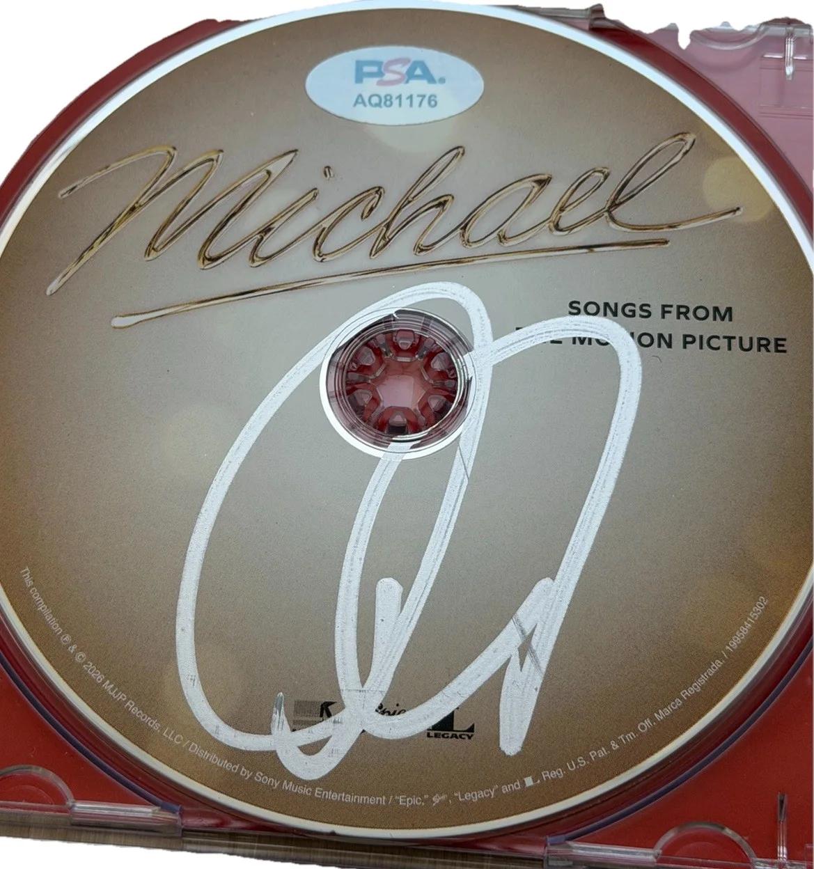 Jaafar Jackson — Jaafar Jackson Signed Autographed 2026 Michael Movie CD PSA/DNA AUTO, image 2