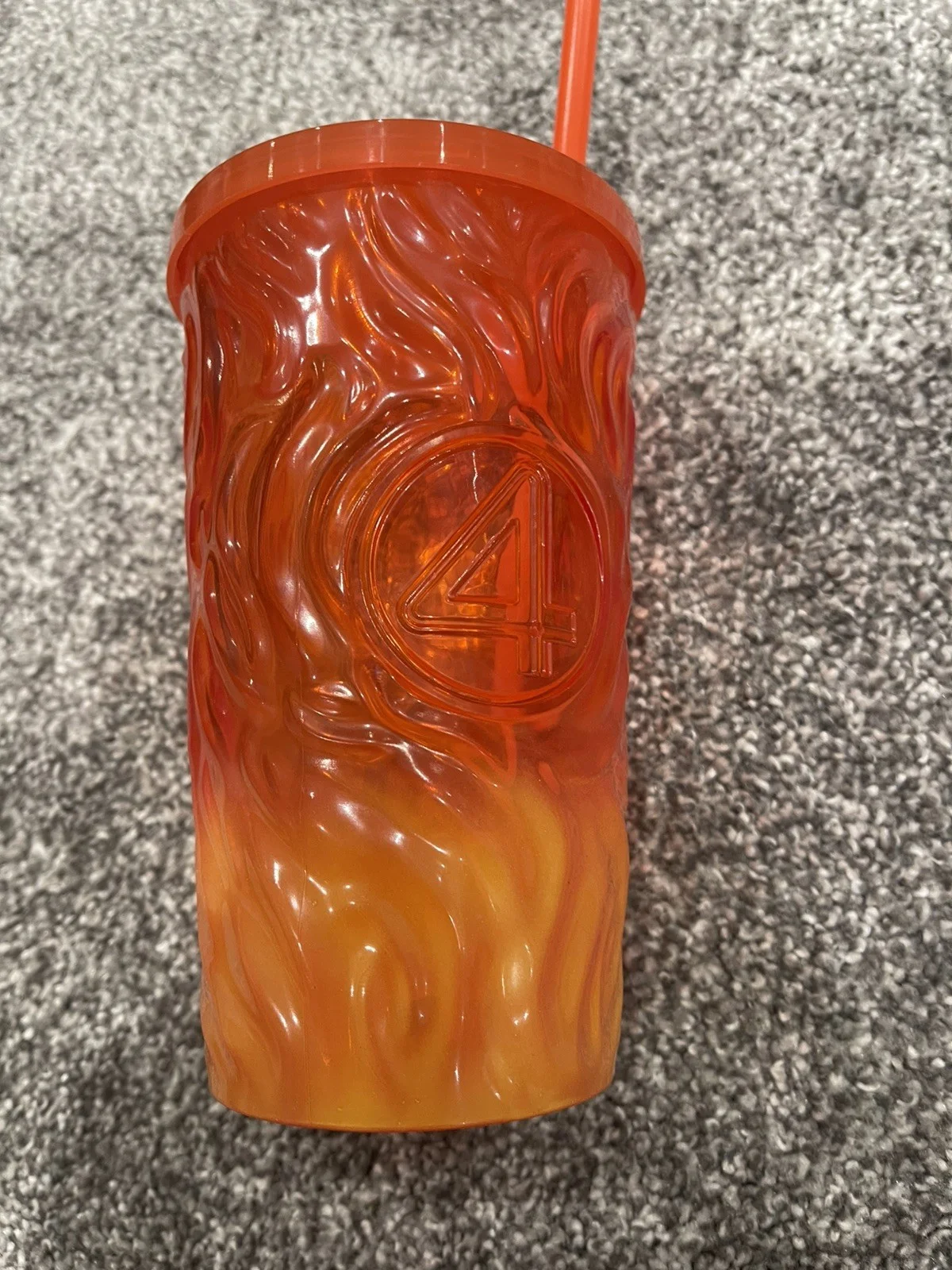 Fantastic 4 First Steps Collectors Light Up Cup - pull tab - Johnny Storm Odeon, image 2
