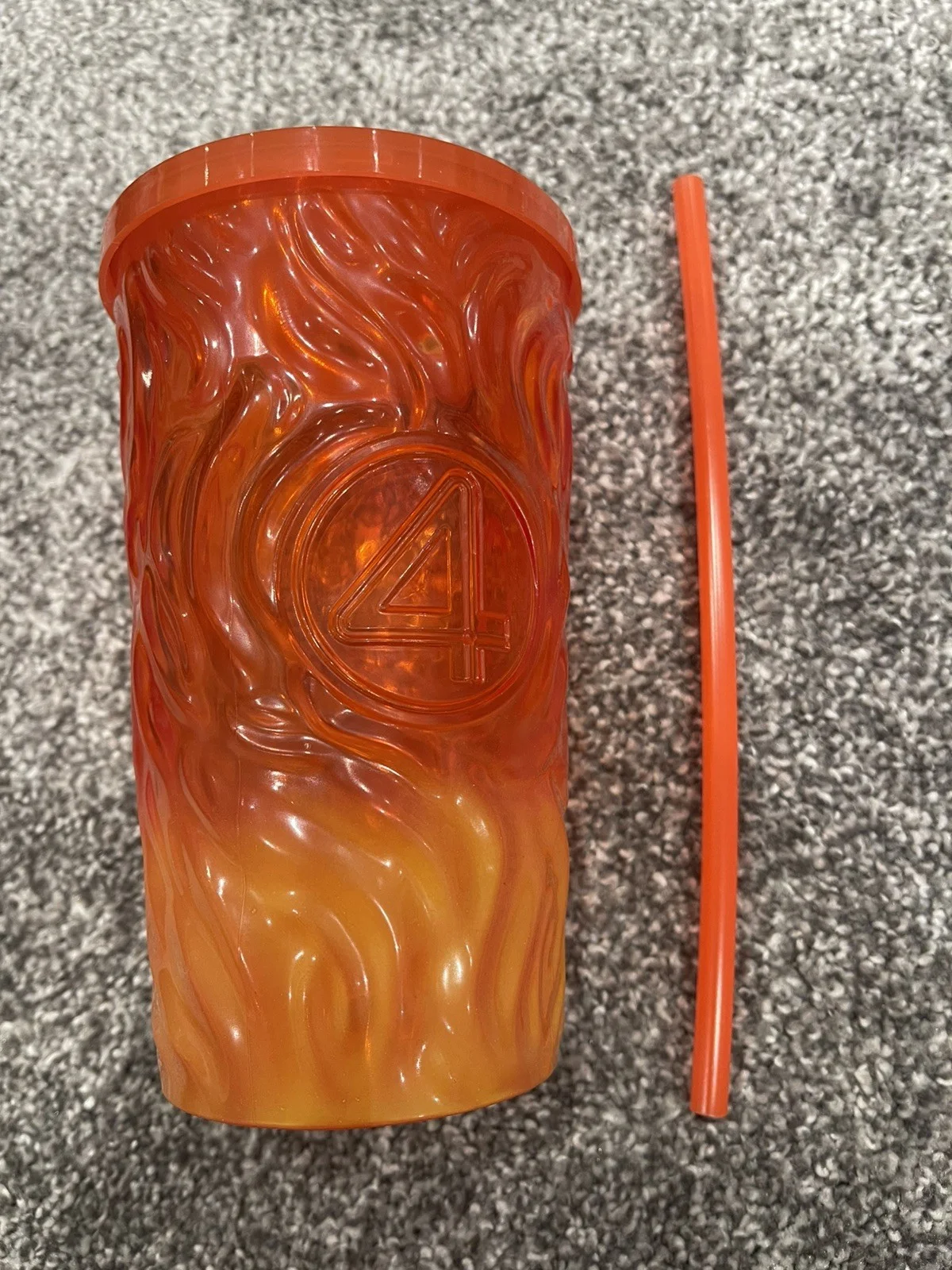 Fantastic 4 First Steps Collectors Light Up Cup - pull tab - Johnny Storm Odeon, image 3