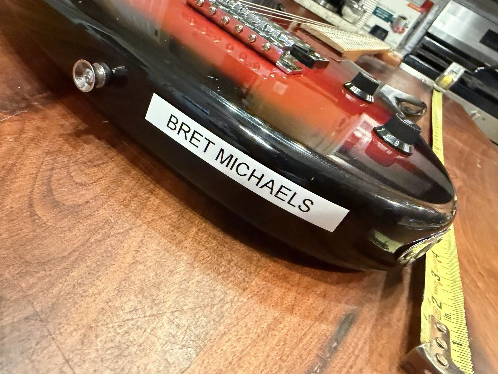 Brett Michaels Signed Viper Electric Guitar Hard Rock Casino Please Read, image 3