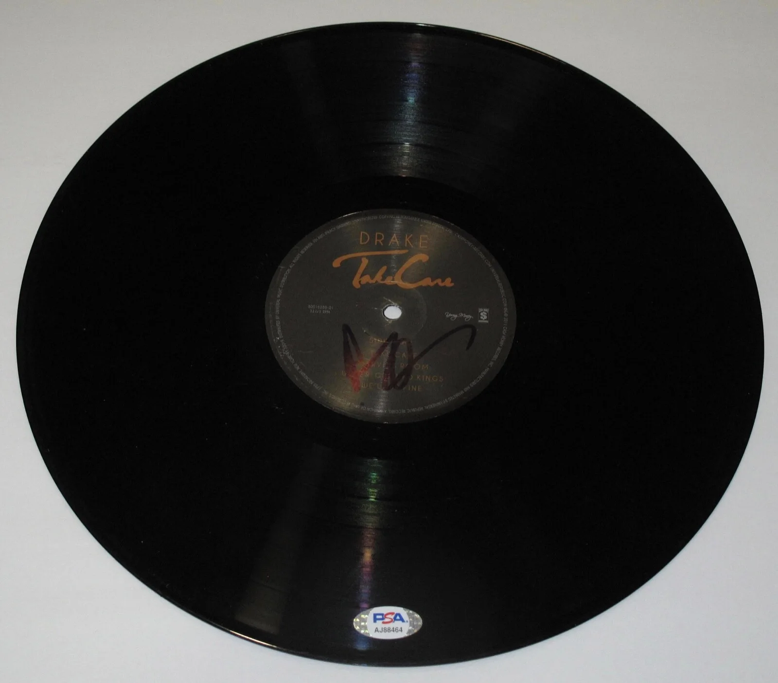 DRAKE — DRAKE signed "TAKE CARE" Vinyl Record PROOF b RAPPER Aubrey Graham PSA DNA COA, image 4