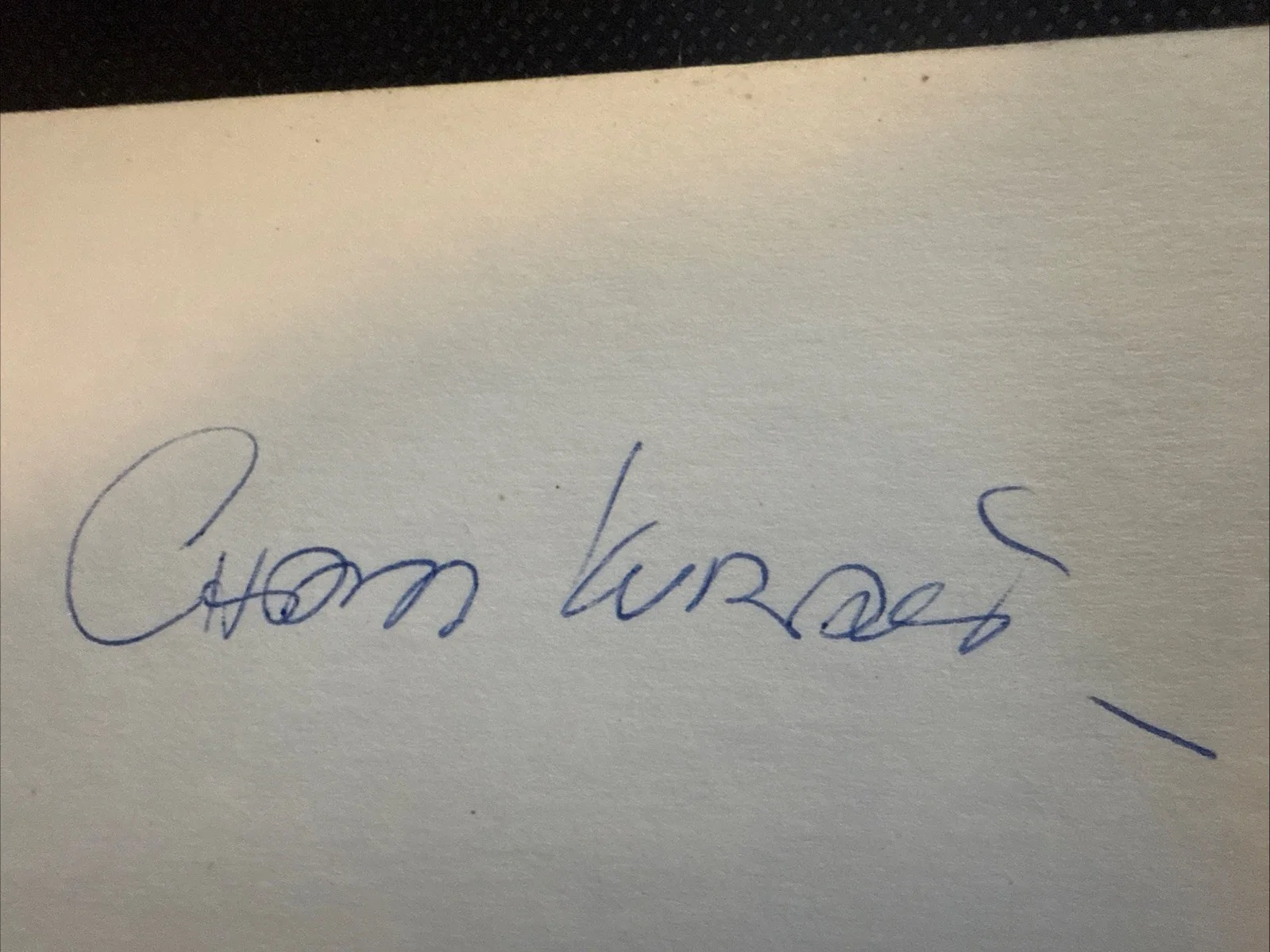Charles KURALT / Signature Signed 3X5 Index Card CBS News Television HOF 1996, изображение 2