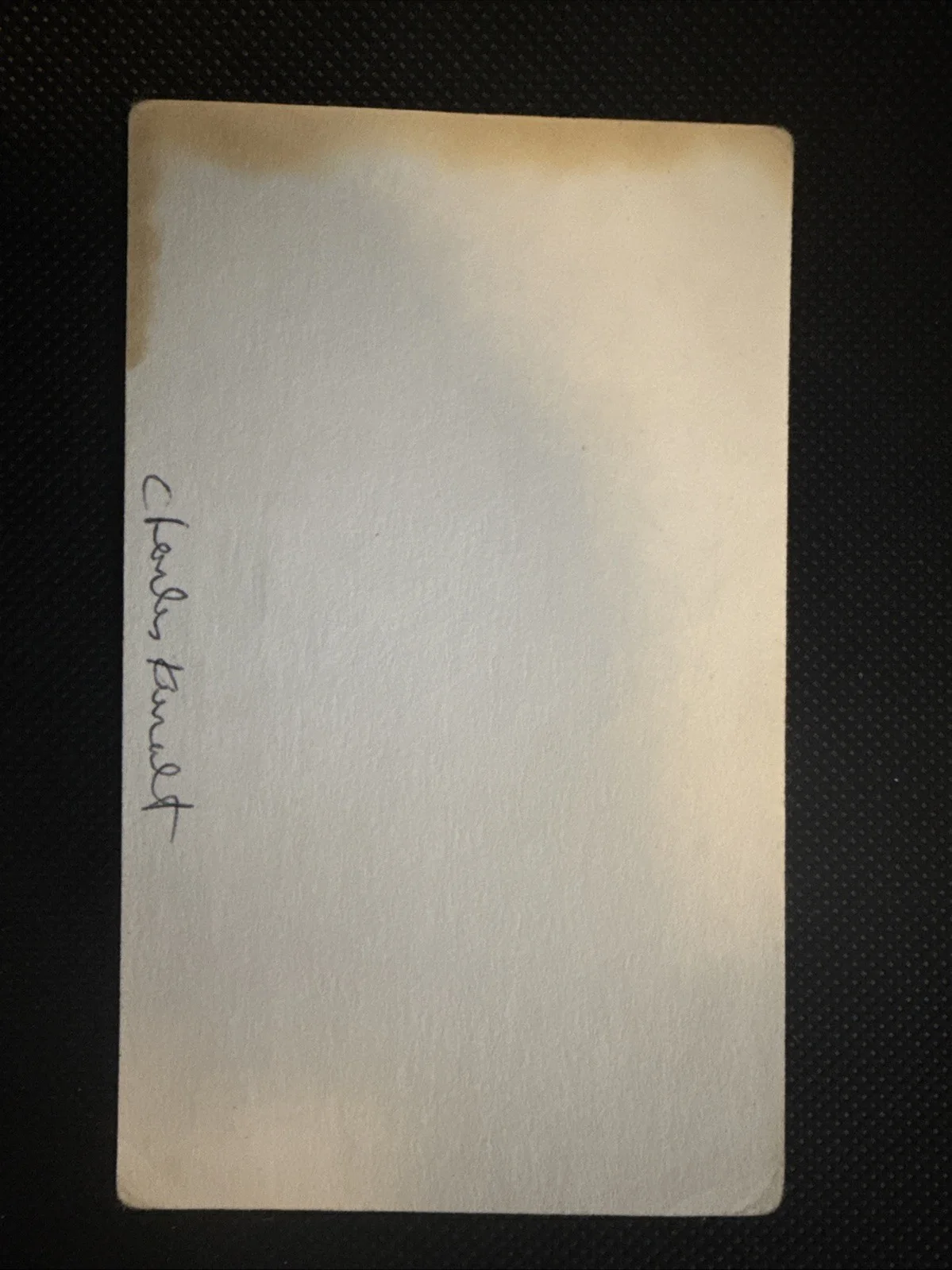 Charles KURALT / Signature Signed 3X5 Index Card CBS News Television HOF 1996, изображение 3