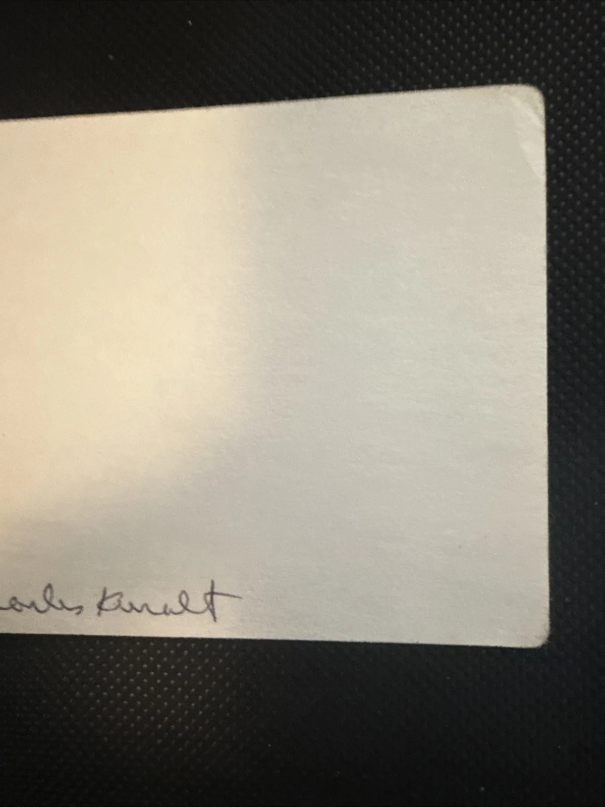 Charles KURALT / Signature Signed 3X5 Index Card CBS News Television HOF 1996, изображение 5