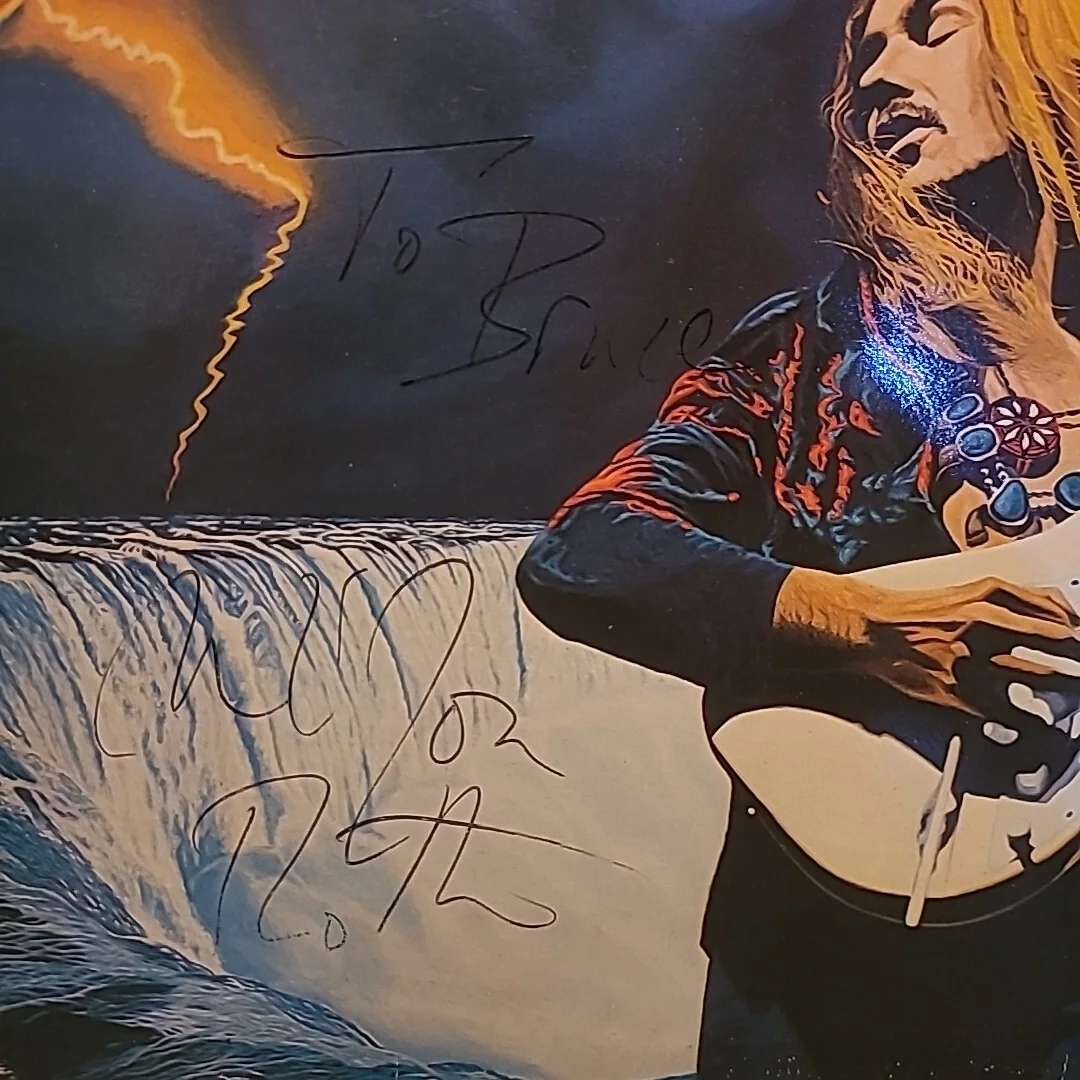 Uli Jon Roth AUTOGRAPHED 1981 ELECTRIC SUN -Fire Wind LP Record French SCORPIONS, изображение 2