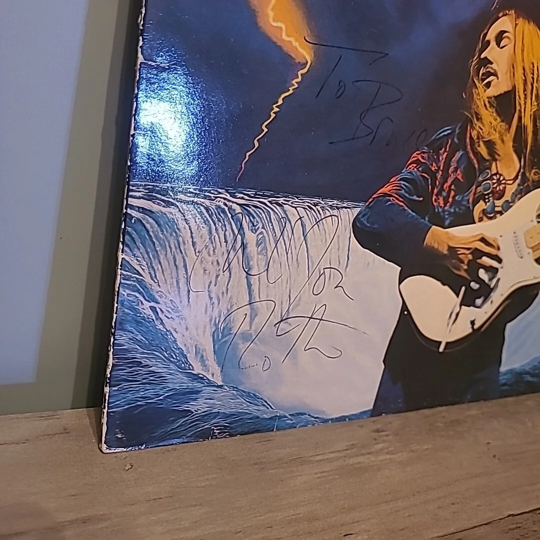 Uli Jon Roth AUTOGRAPHED 1981 ELECTRIC SUN -Fire Wind LP Record French SCORPIONS, изображение 4
