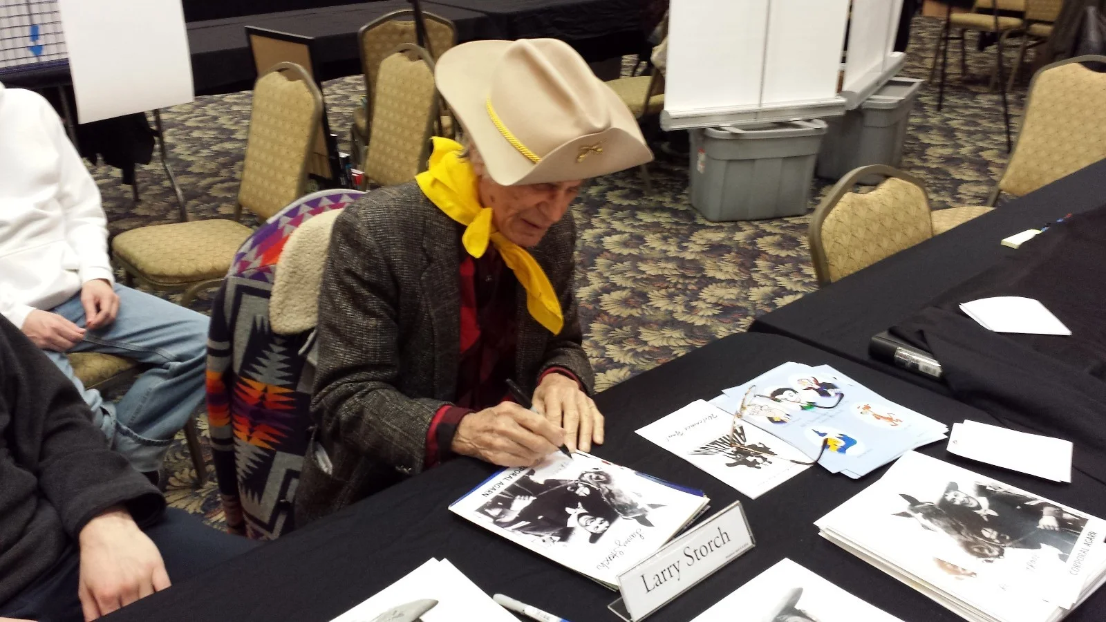 Larry Storch — F Troop Larry Storch autographed 8x10 with Wrangler Jane Melody Patterson, image 2