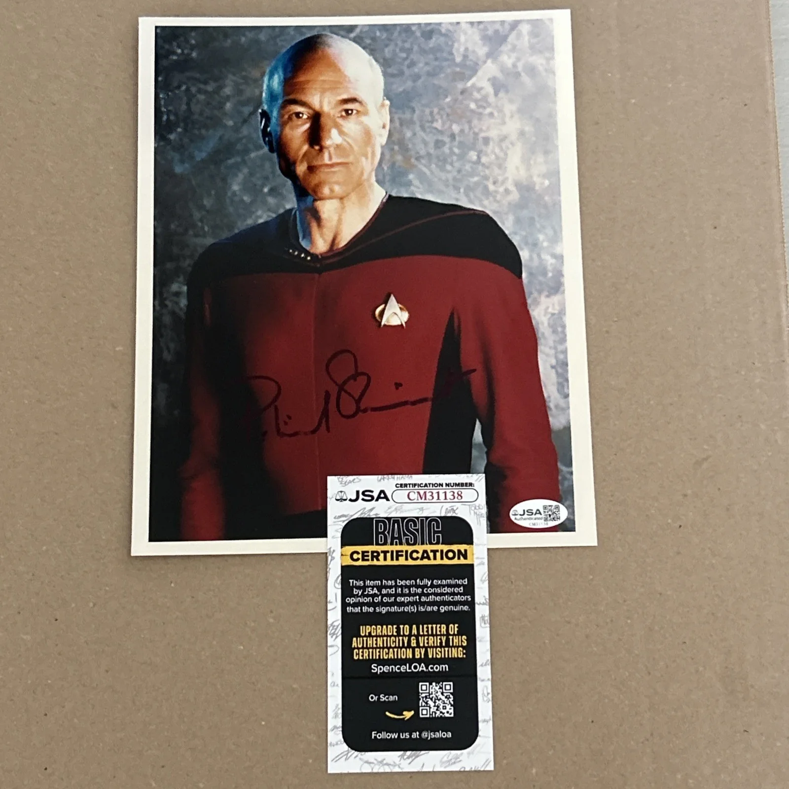 Patrick Stewart — Patrick Stewart Signed IN PERSON 8x10 COLOR Photo Star Trek Picard with JSA COA, image 5