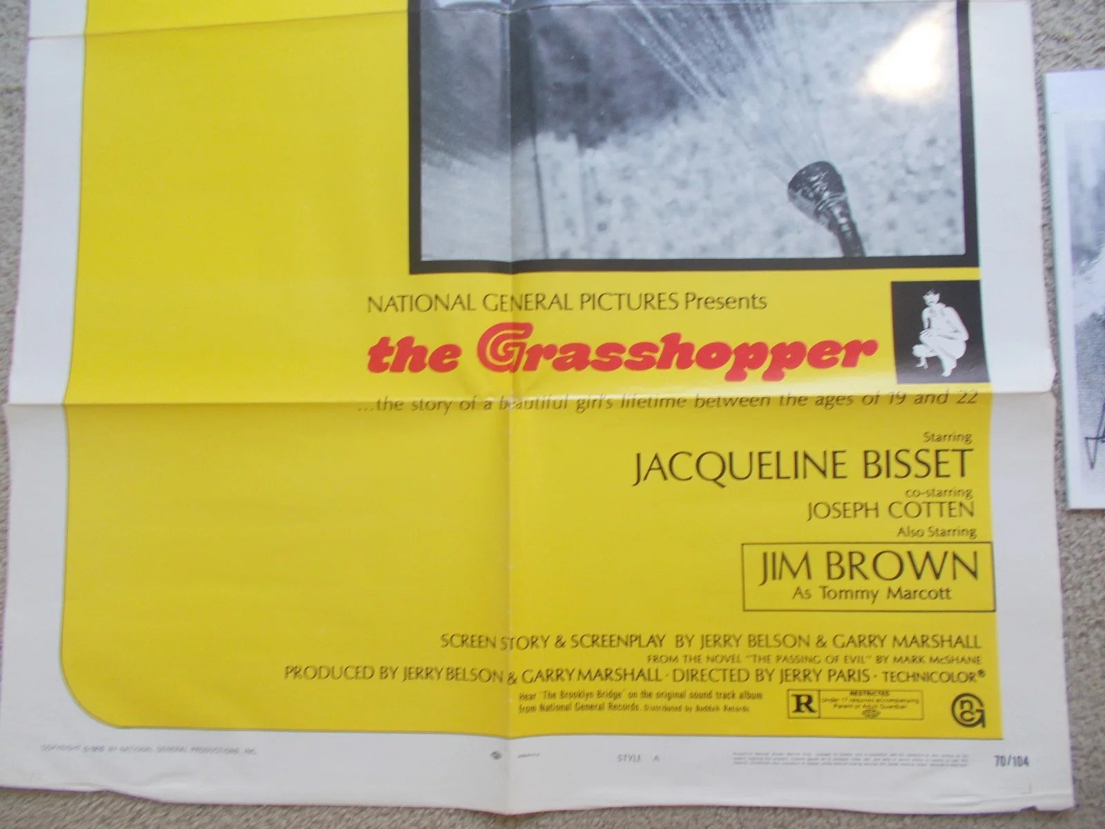 JACQUELINE BISSET — JACQUELINE BISSET SIGNED PHOTO + 1970 STYLE (A) THE GRASSHOPPER ONE SHEET POSTER, изображение 4