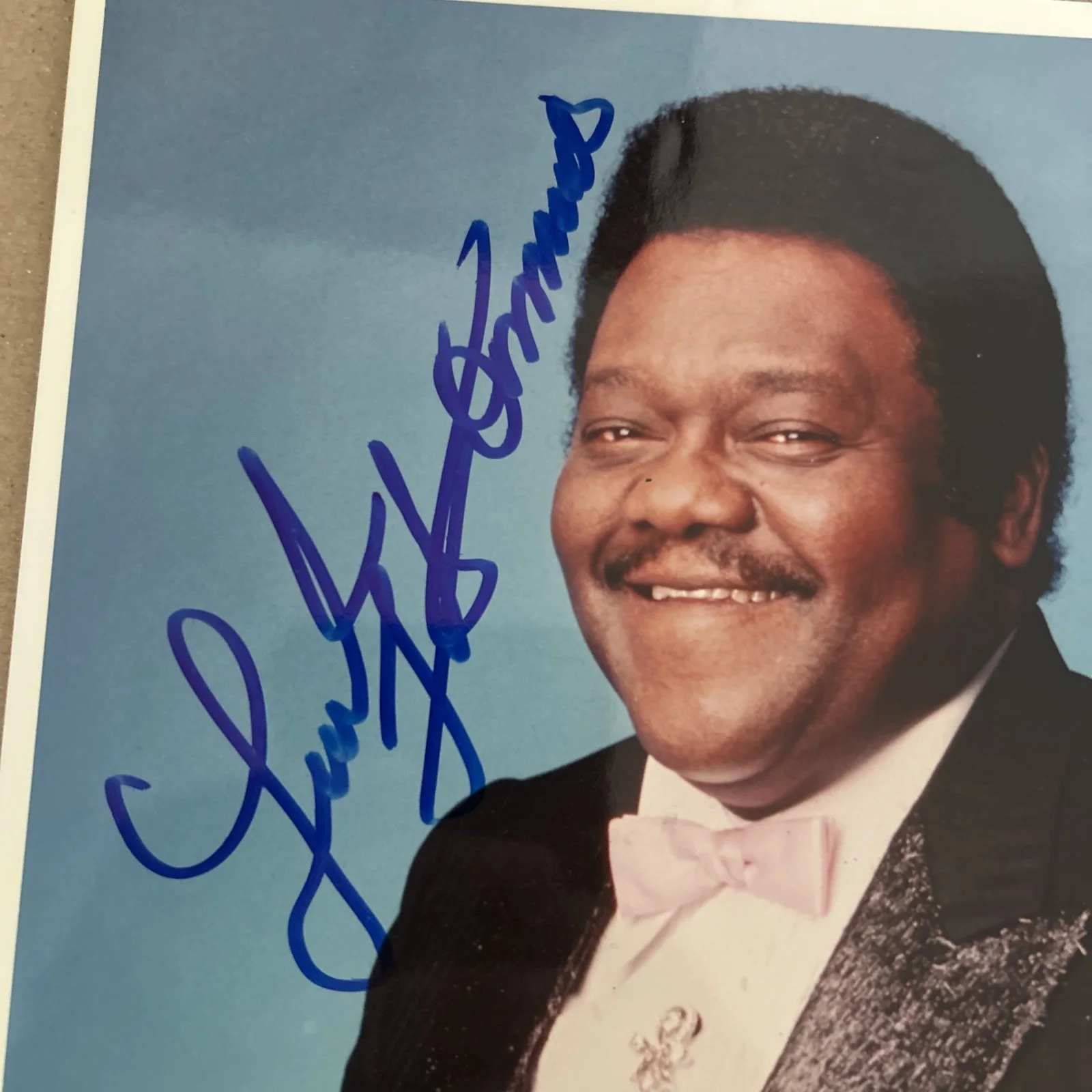 Fats Domino — Fats Domino Signed In-Person "Love Fats Domino" COLOR 8x10 Photo with JSA COA, изображение 2