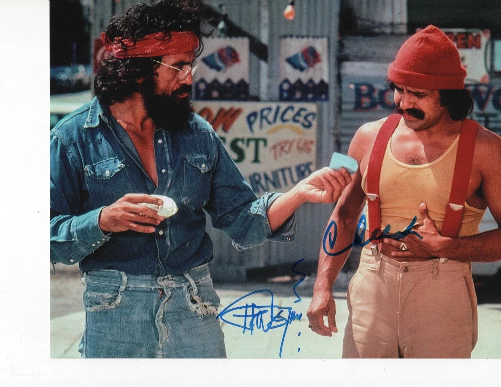 CHEECH MARIN TOMMY CHONG — CHEECH CHONG UP IN SMOKE 8.5X11 SIGNED PHOTO AUTOGRAPH WEED POT POSTER REPRINT