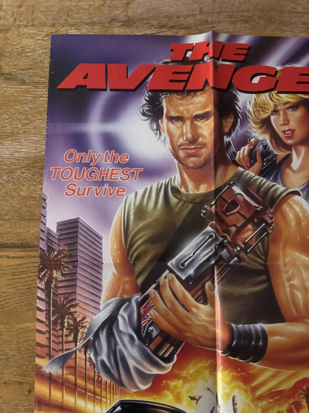 The Avenger rare Original Video Shop VHS Poster 1987, изображение 5