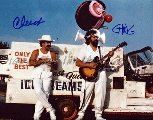 CHEECH MARIN TOMMY CHONG — CHEECH CHONG NICE DREAMS 8.5X11 SIGNED PHOTO AUTOGRAPH WEED POT POSTER REPRINT