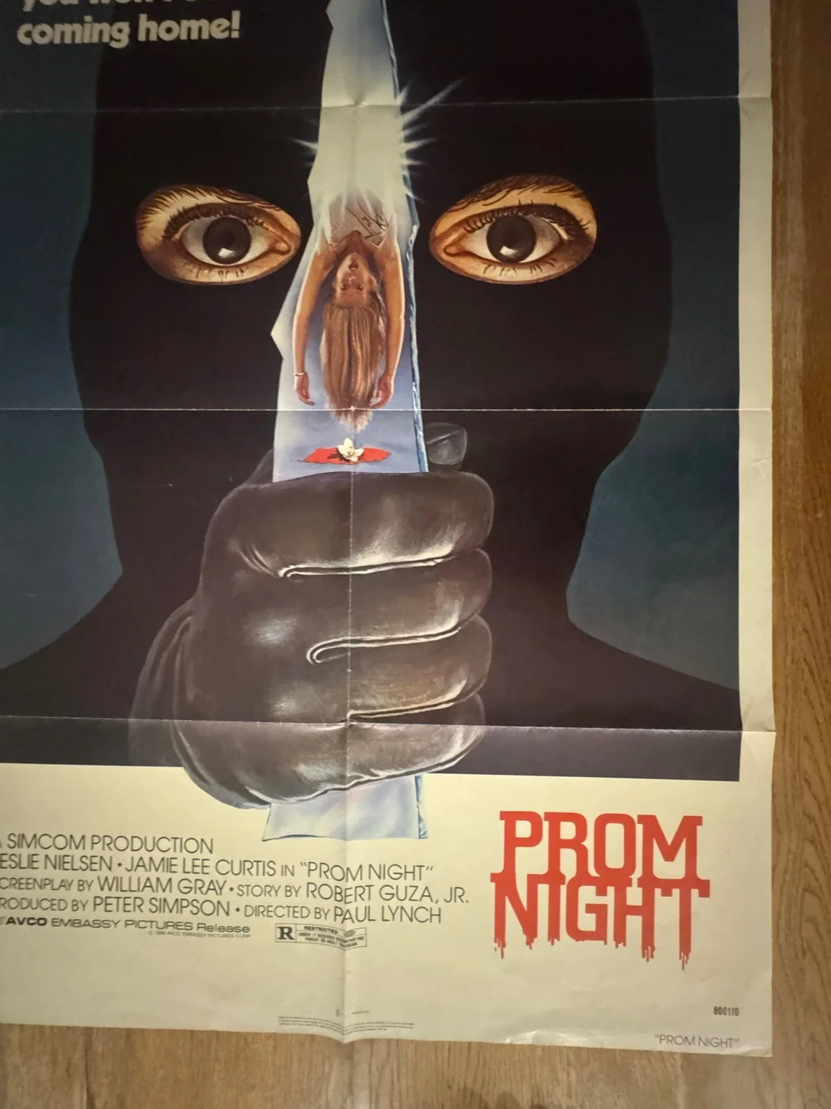 VTG PROM NIGHT 1980 ORIGINAL POSTER US 1-SHEET ONE-SHEET 27x41 JAMIE LEE CURTIS, изображение 3