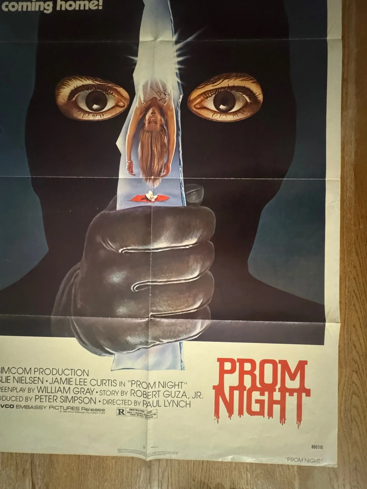 VTG PROM NIGHT 1980 ORIGINAL POSTER US 1-SHEET ONE-SHEET 27x41 JAMIE LEE CURTIS, изображение 4