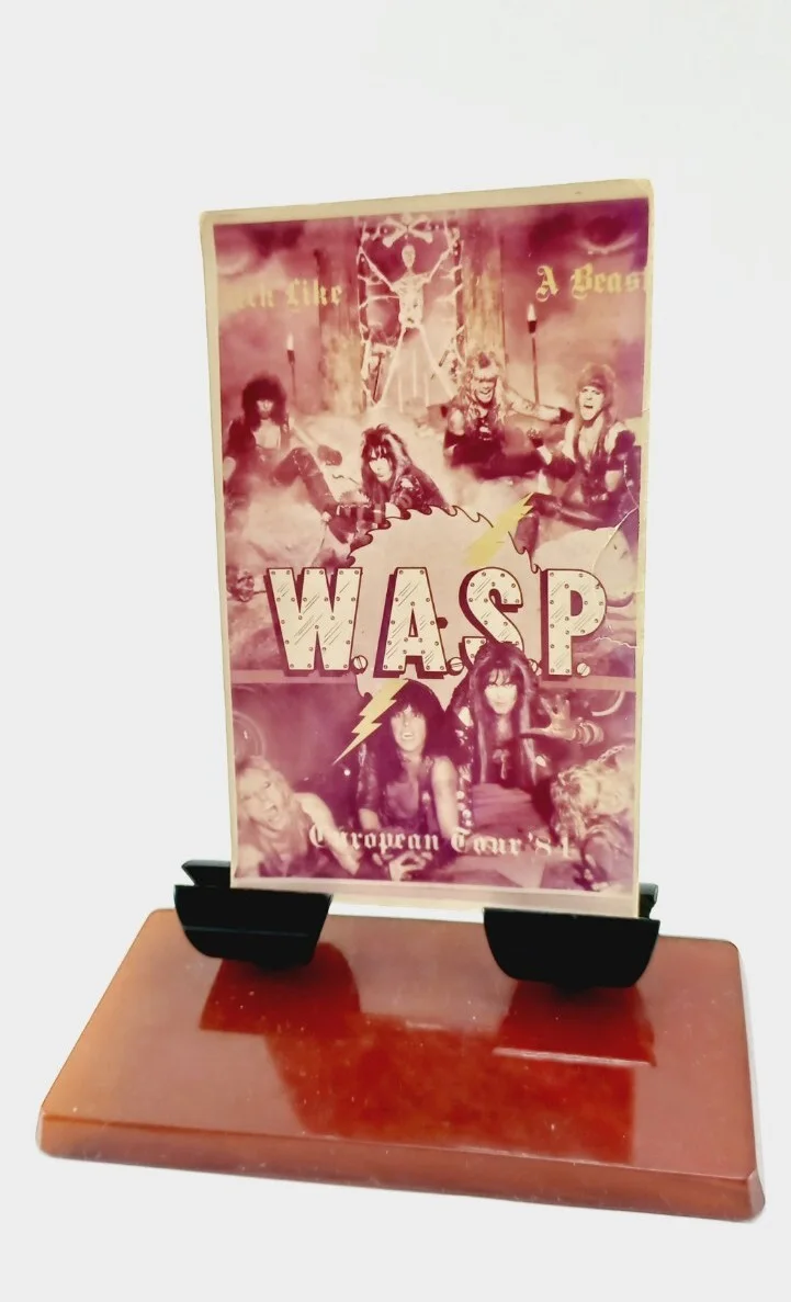 vintage 1984 W.A.S.P original rock band music Press Photo 6.5 x 10cm, изображение 2