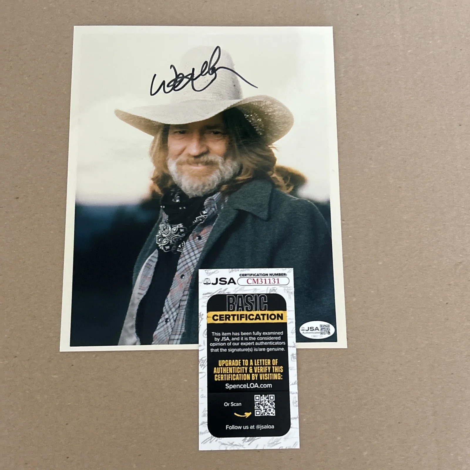 Willie Nelson Signed In-Person 8 x 10 Color Photo w JSA COA and Hologram, изображение 5