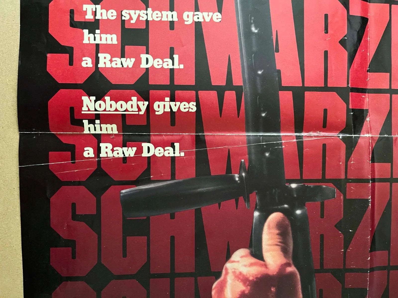 Raw Deal - Arnold Schwarzenegger 1986 USA Original Poster One Sheet 27" x 40", изображение 2