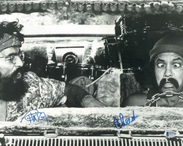CHEECH MARIN TOMMY CHONG — CHEECH CHONG UP IN SMOKE 8.5X11 SIGNED PHOTO AUTOGRAPH WEED POT POSTER REPRINT