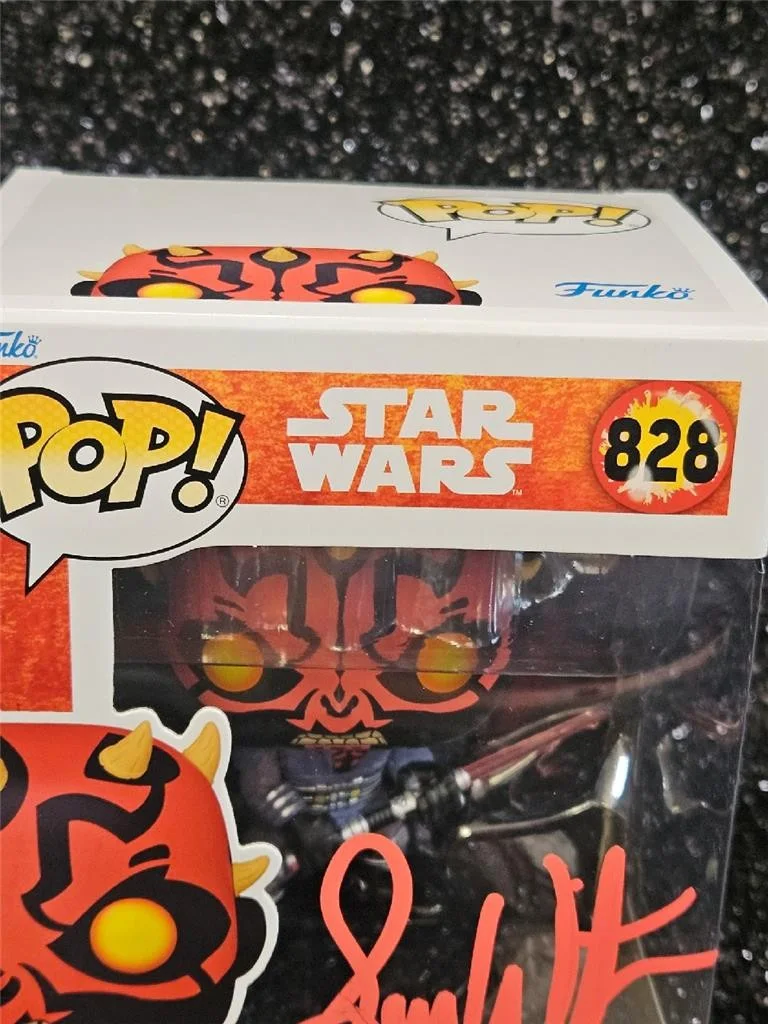 SAM WITWER — SAM WITWER SIGNED AUTOGRAPHED FUNKO POP! STAR WARS 828 DARTH MAUL FIGURE COA, image 3