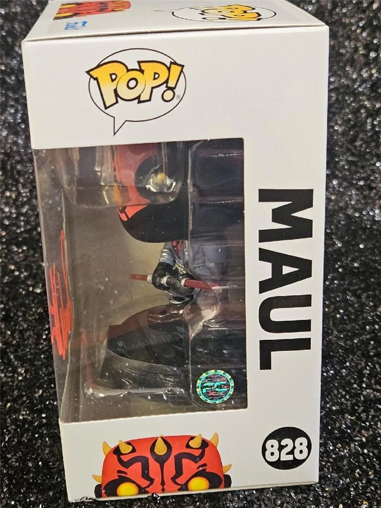 SAM WITWER — SAM WITWER SIGNED AUTOGRAPHED FUNKO POP! STAR WARS 828 DARTH MAUL FIGURE COA, image 4