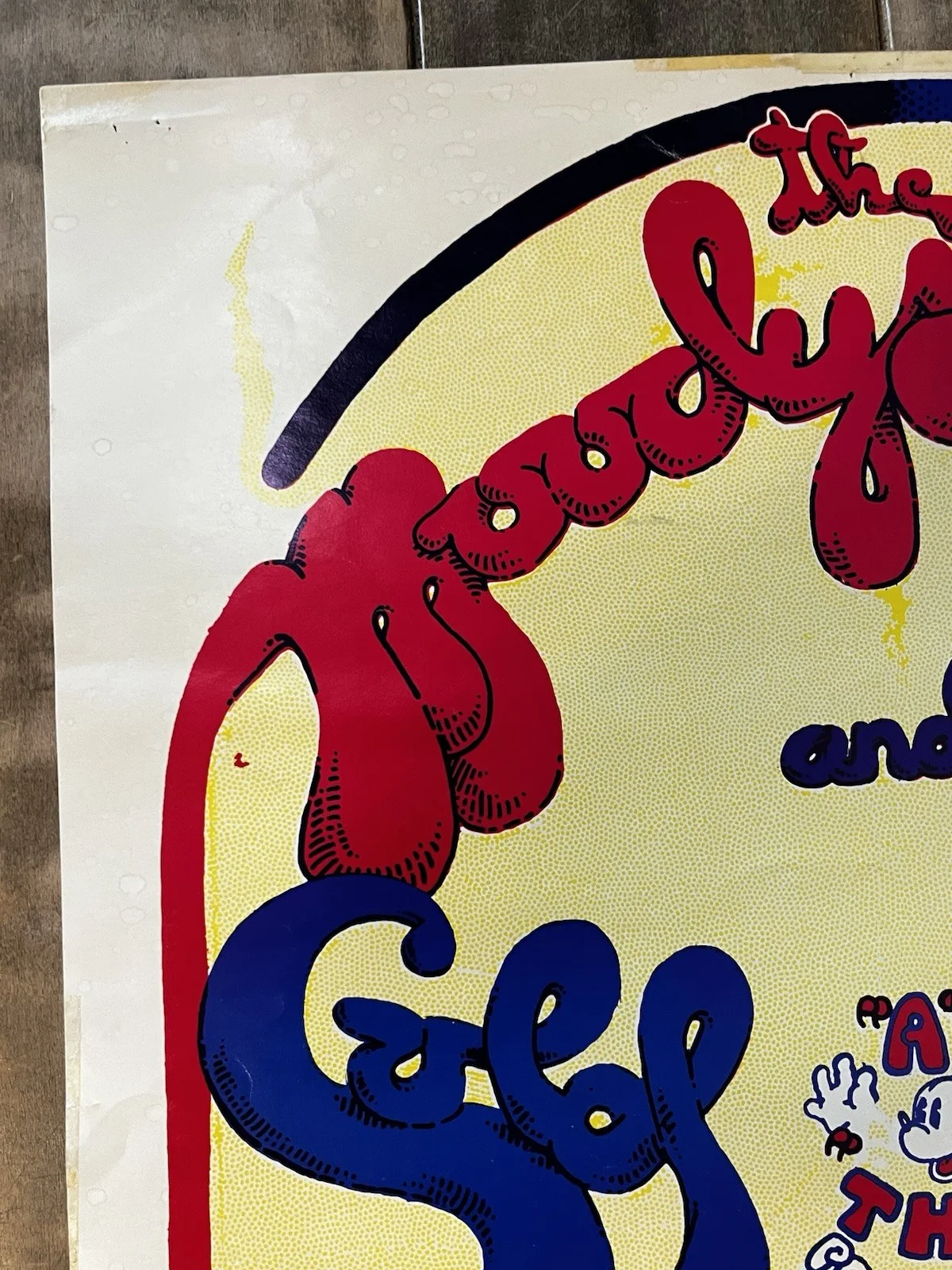 MOODY BLUES & COLD BLOOD, Terrace Ballroom, 1970 Concert Poster Original 1st, изображение 2
