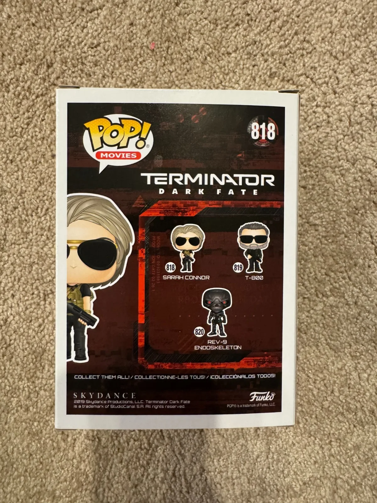 Linda Hamilton Signed Sarah Connor Terminator Funko Pop SWAU COA WS, изображение 4