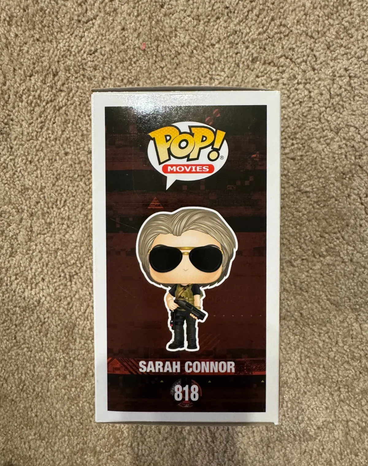 Linda Hamilton Signed Sarah Connor Terminator Funko Pop SWAU COA WS, изображение 5