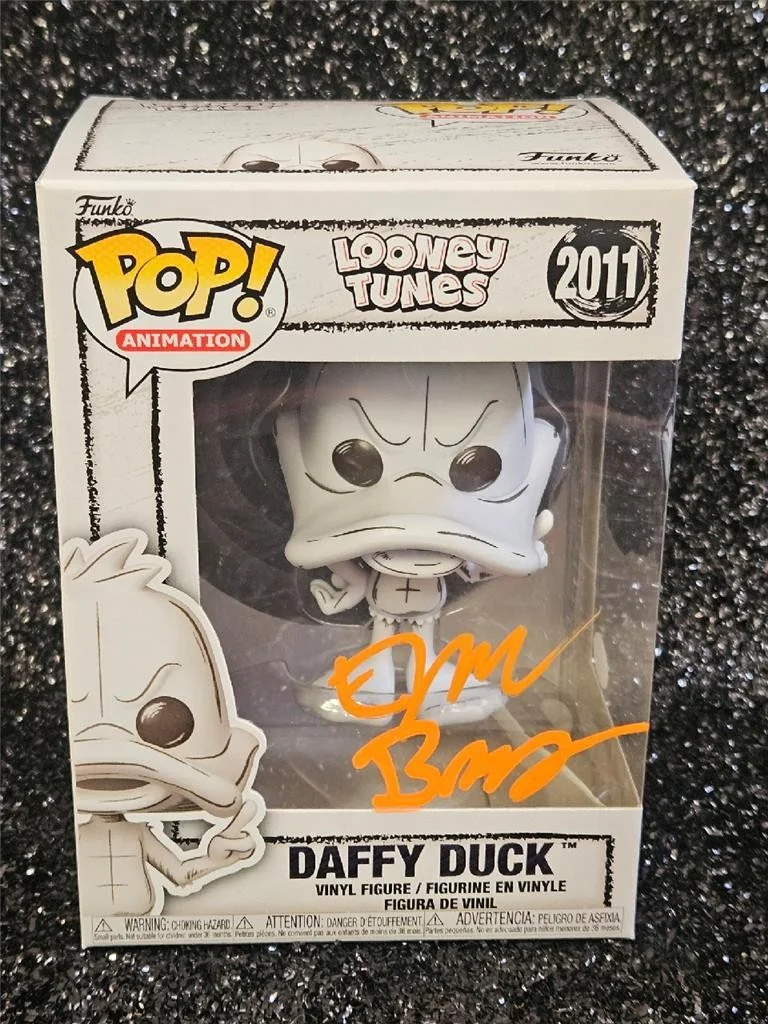 ERIC BAUZA — ERIC BAUZA HAND SIGNED AUTOGRAPHED FUNKO POP! 2011 DAFFY DUCK LOONEY FIGURE CO2