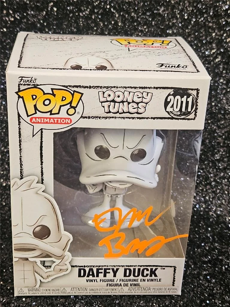 ERIC BAUZA — ERIC BAUZA HAND SIGNED AUTOGRAPHED FUNKO POP! 2011 DAFFY DUCK LOONEY FIGURE CO2, изображение 2