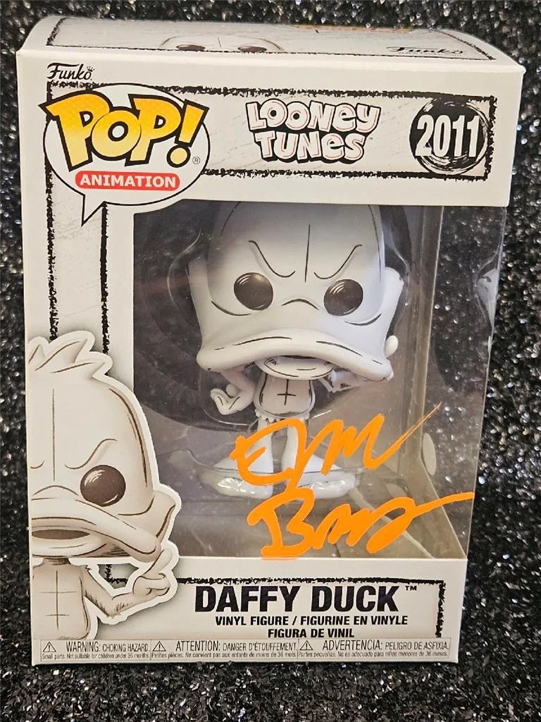 ERIC BAUZA — ERIC BAUZA HAND SIGNED AUTOGRAPHED FUNKO POP! 2011 DAFFY DUCK LOONEY FIGURE CO2, изображение 3