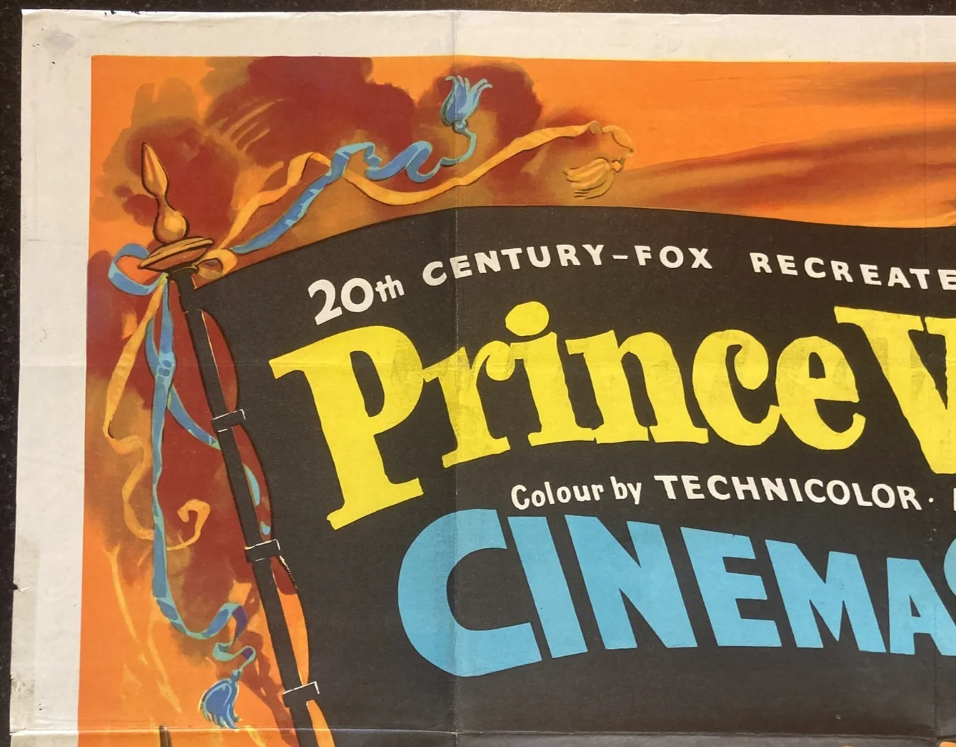 PRINCE VALIANT 1954 Original Cinema UK Quad Movie POSTER Janet Leigh Rare, изображение 5