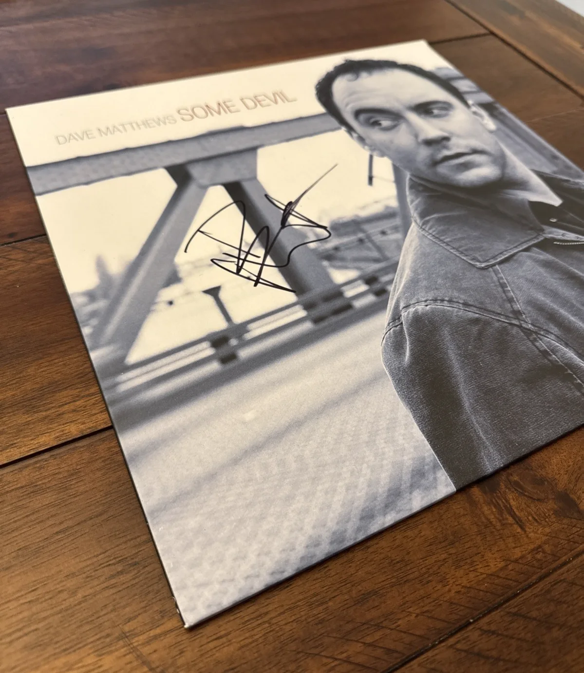 Dave Matthews Band "SOME DEVIL" Vinyl Album Signed Autographed PSA Certified !!, image 2