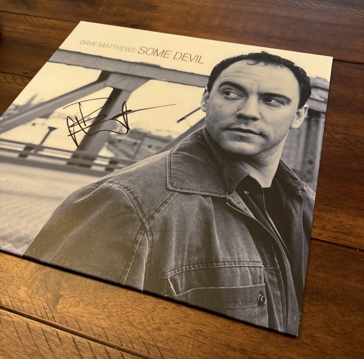 Dave Matthews Band "SOME DEVIL" Vinyl Album Signed Autographed PSA Certified !!, image 3