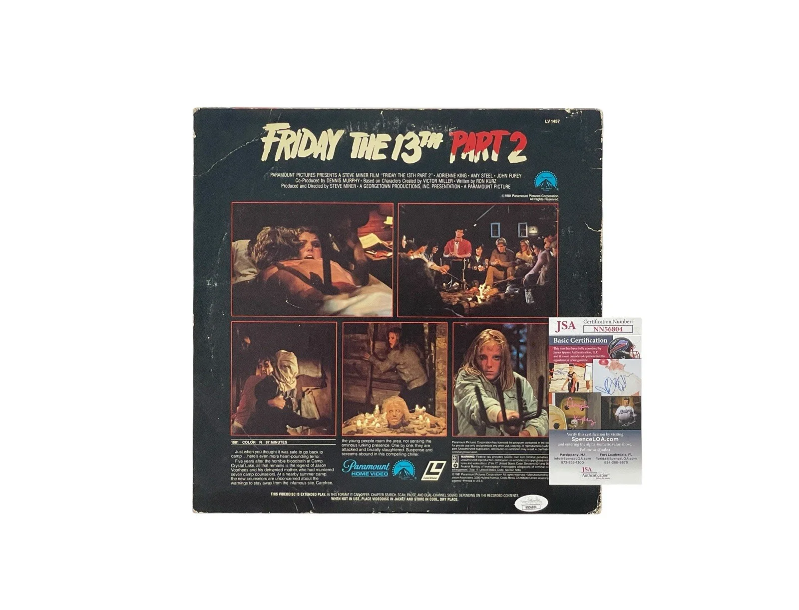 Harry Manfredini — Friday the 13th Part 2 Laserdisc Autographed by Harry Manfredini JSA Certified, image 4