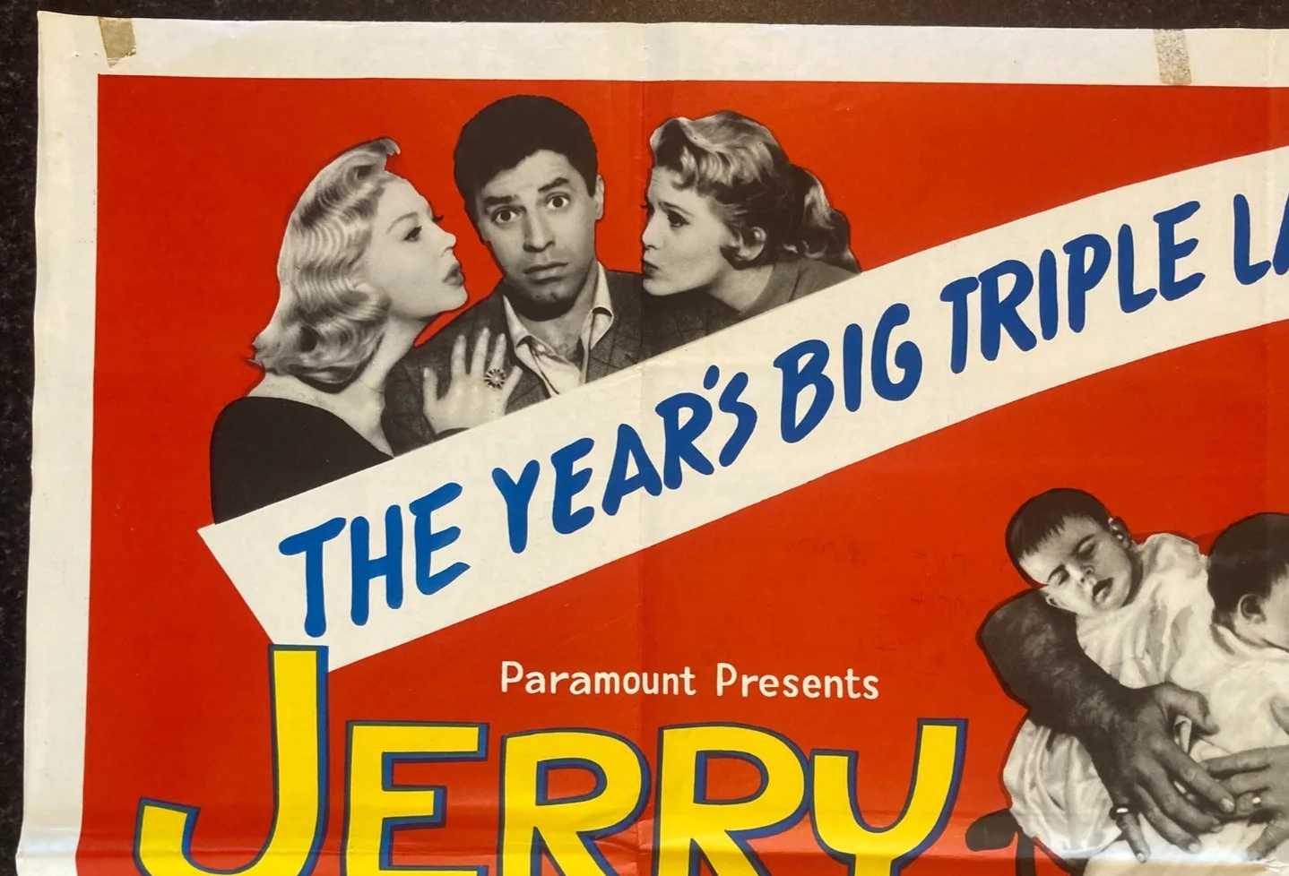 ROCK A BYE BABY 1958 Original Cinema UK Quad Movie POSTER Jerry Lewis Rare, изображение 5