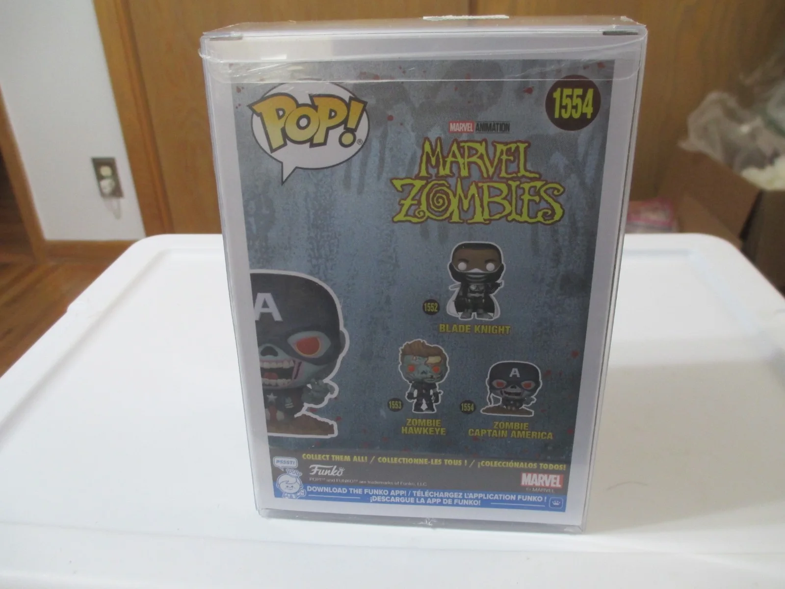 Chris Evans — Chris Ecans as Zombie Captain America Autographed Bobblehead 1554 Funko Pop, image 4