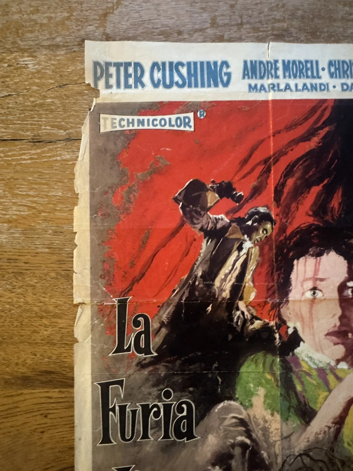 Hound of the baskerville rare Original Poster 1959 Italian, изображение 4