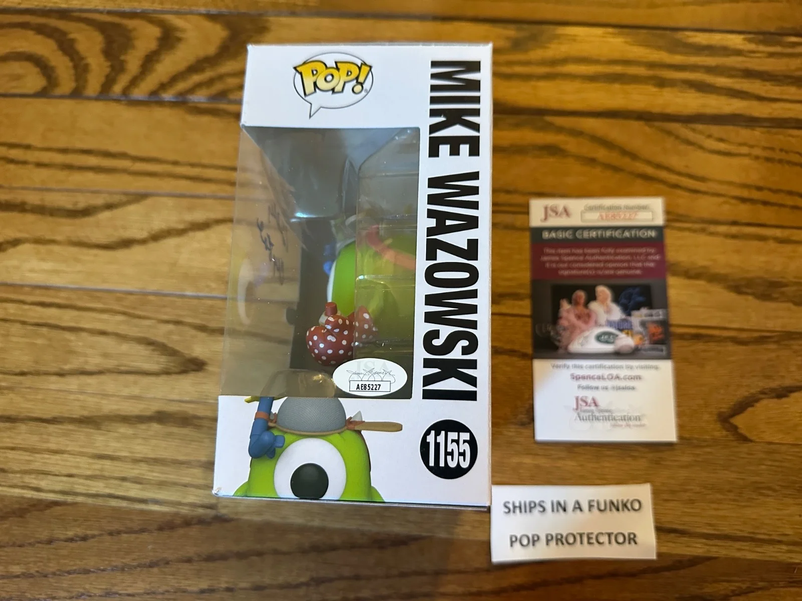 Billy Crystal — Funko Pop Disney Pixar Monsters "Mike Wazowski" #1155 Billy Crystal Signed JSA, image 2