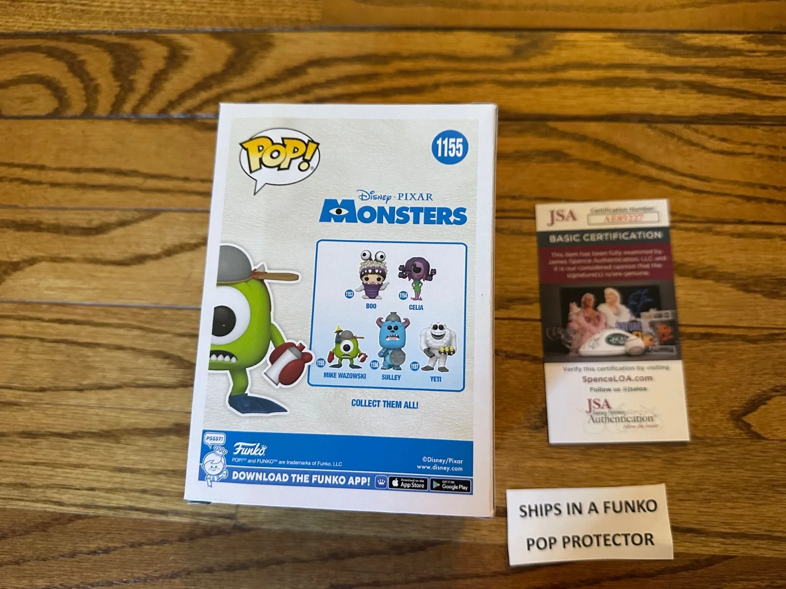 Billy Crystal — Funko Pop Disney Pixar Monsters "Mike Wazowski" #1155 Billy Crystal Signed JSA, image 3