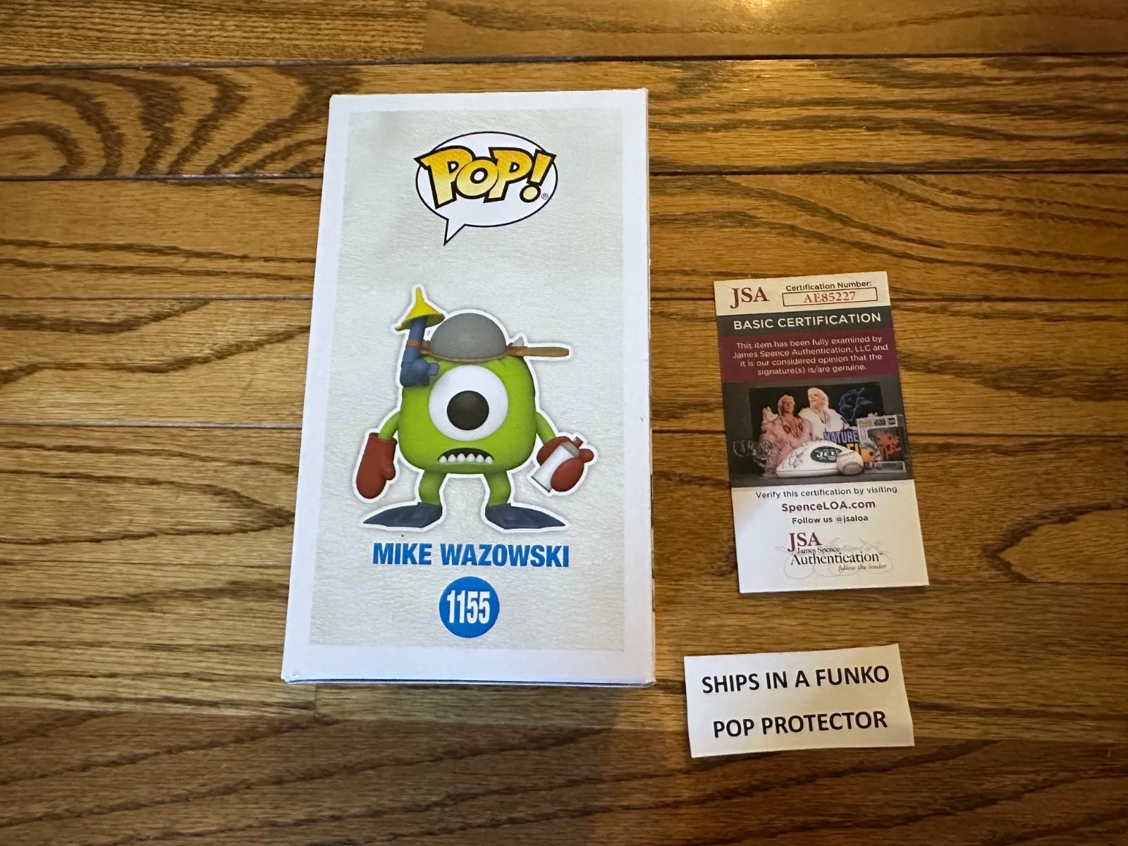 Billy Crystal — Funko Pop Disney Pixar Monsters "Mike Wazowski" #1155 Billy Crystal Signed JSA, image 4